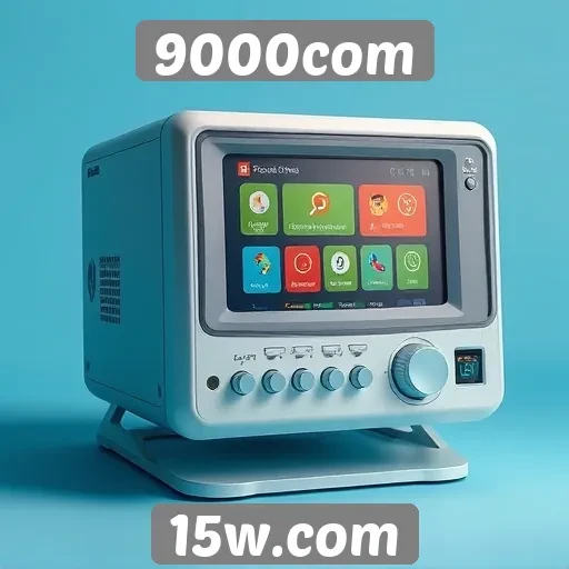 A interface amigável do site 9000com em destaque